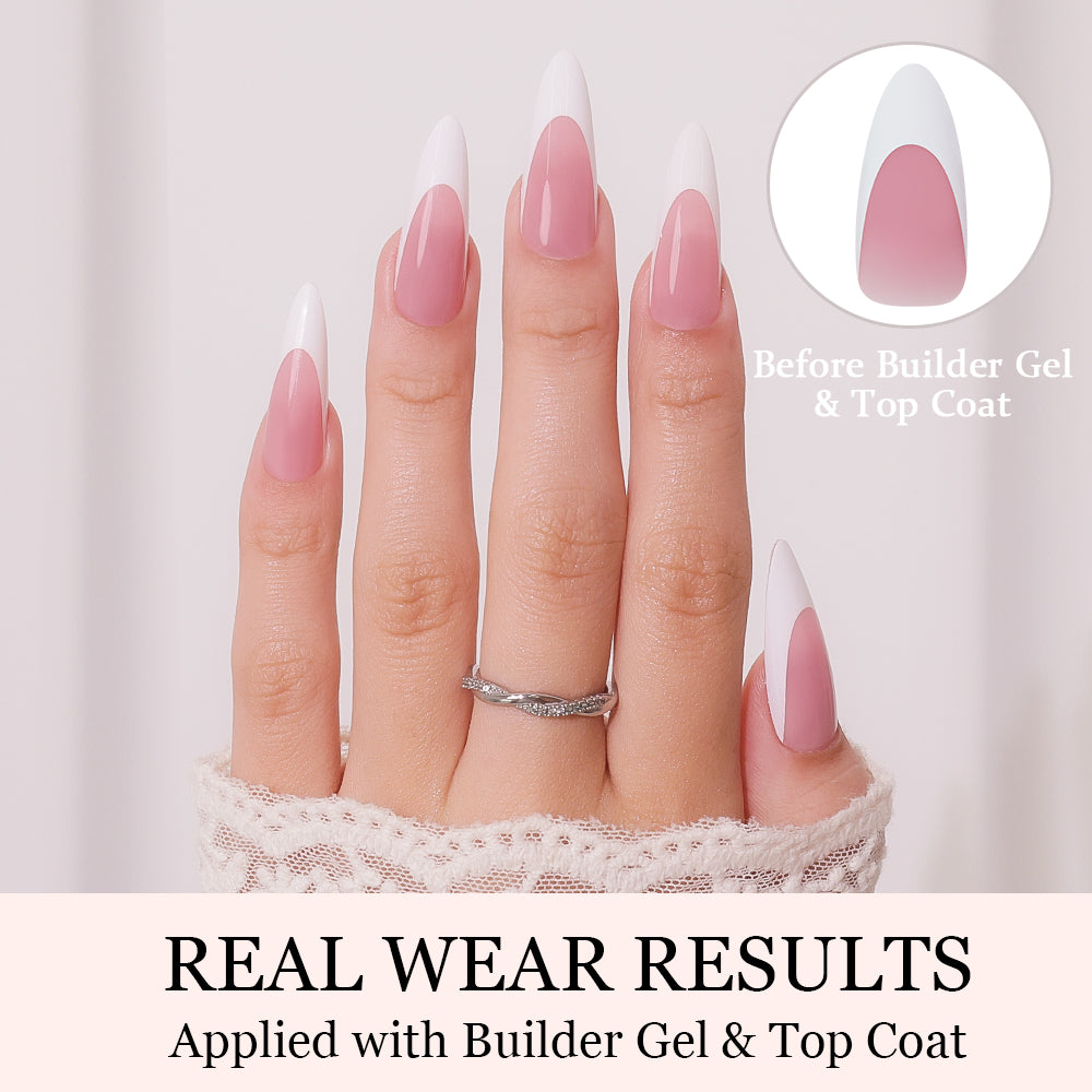 Jelly Pink French Tip | Long Almond | ProTips