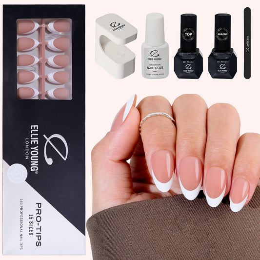 Brown French Tip | Short Almond | ProTips