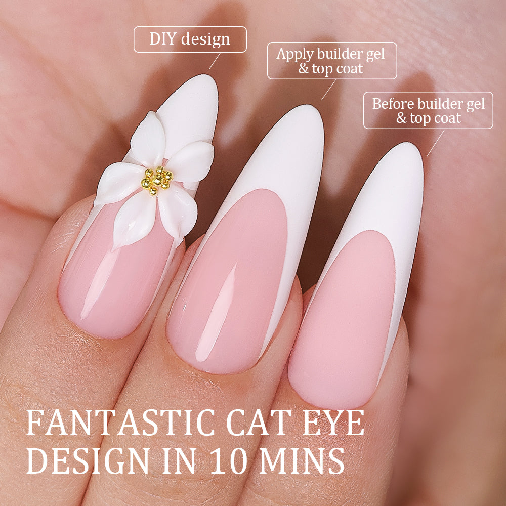 Pink French Tip | Long Almond | ProTips