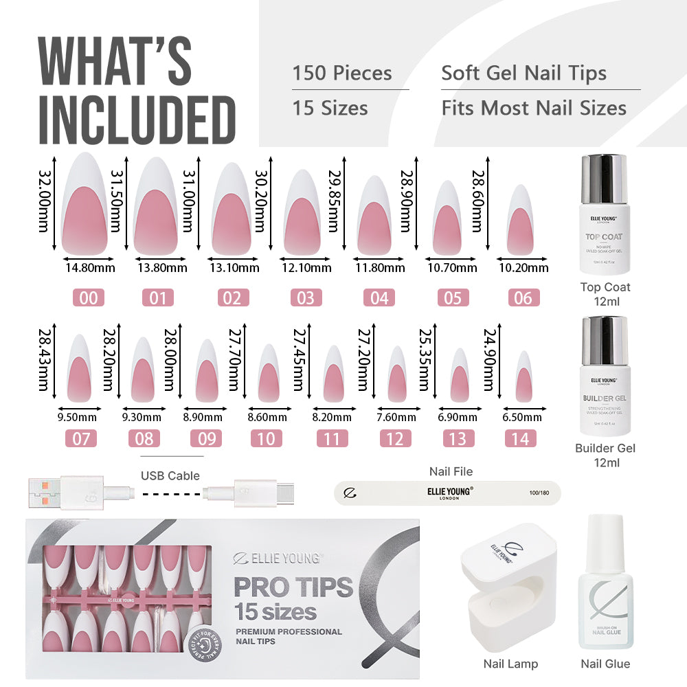 Jelly Pink French Tip | Long Almond | ProTips