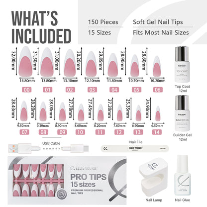 Jelly Pink French Tip | Long Almond | ProTips