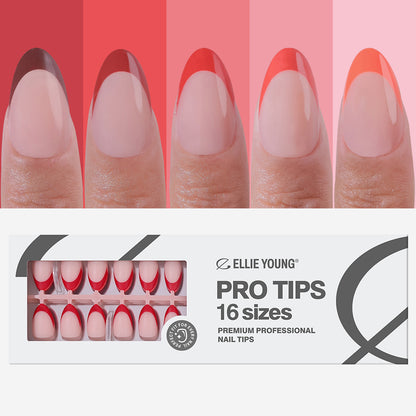 Rote Pastell-Nagelspitzen | Kurz & Mandelform | ProTips