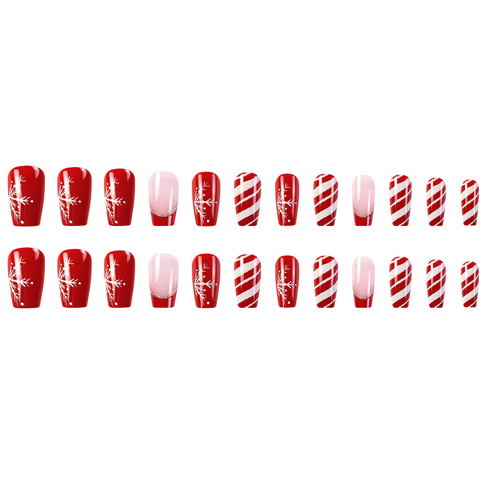 Red Christmas Coffin Nail