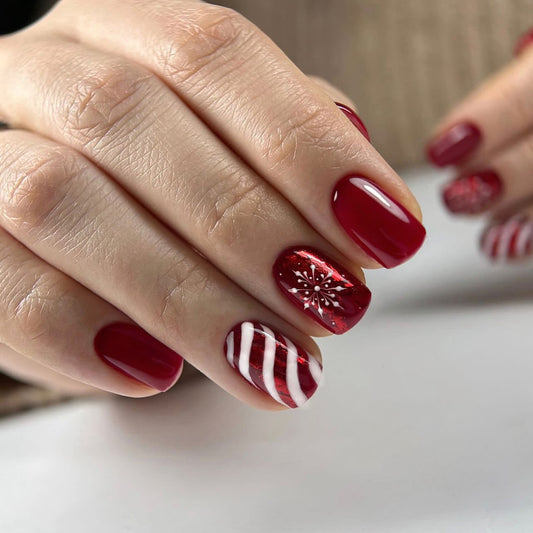 Candy Cane | Christmas | Short Square