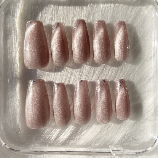 Pink Mermaid | Medium Coffin | Handmade