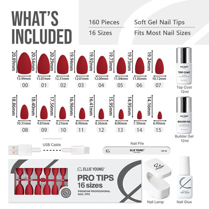 Elegant short red press-on nails for everyday wear and special occasions