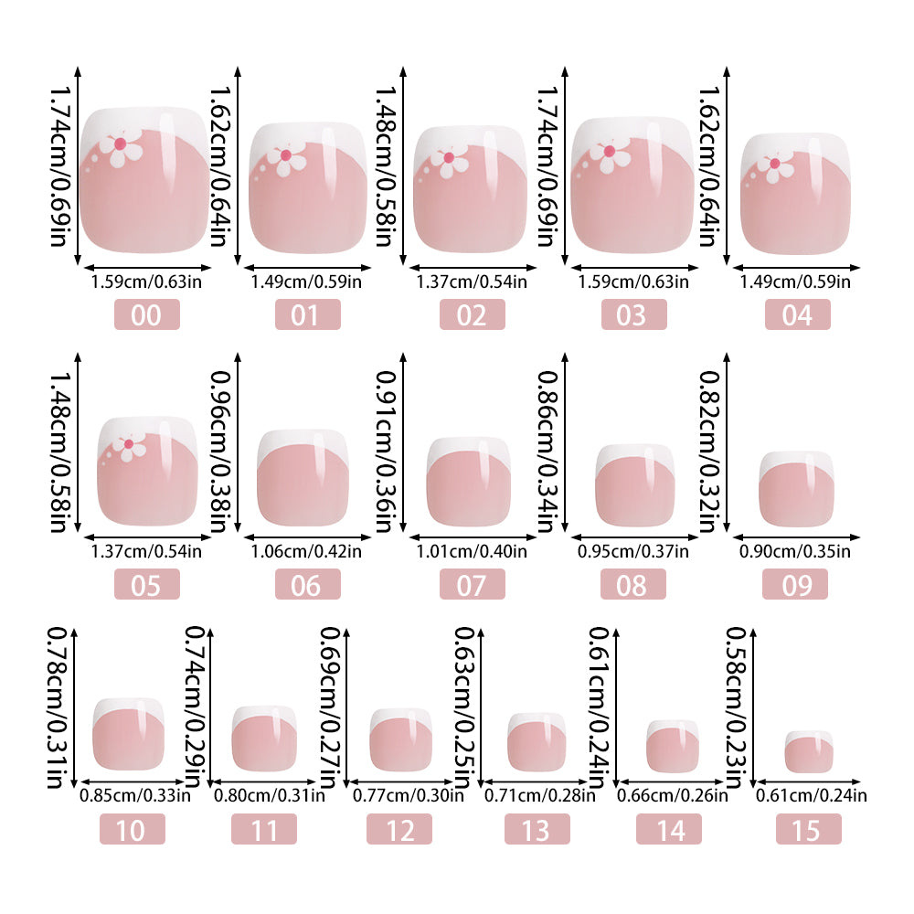 White Petal | Toenail | EASY PRESS™