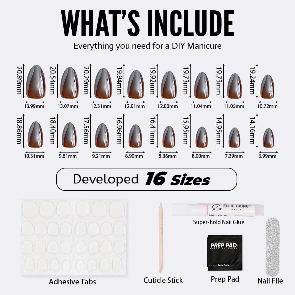 Mocha Chrome | Short Almond