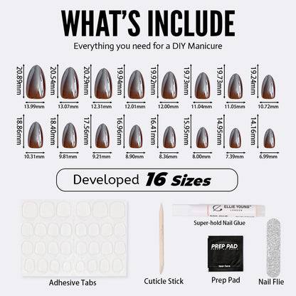 Mocha Chrome | Short Almond