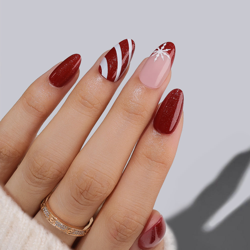 Berry Frost | Medium Amandel | Kerstmis | SALON PRESS™