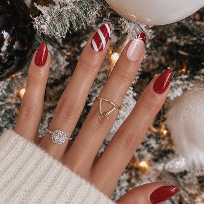 Berry Frost | Medium Amandel | Kerstmis | SALON PRESS™