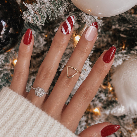 Berry Frost | Medium Amandel | Kerstmis | SALON PRESS™