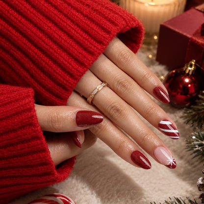 Berry Frost | Medium Amandel | Kerstmis | SALON PRESS™