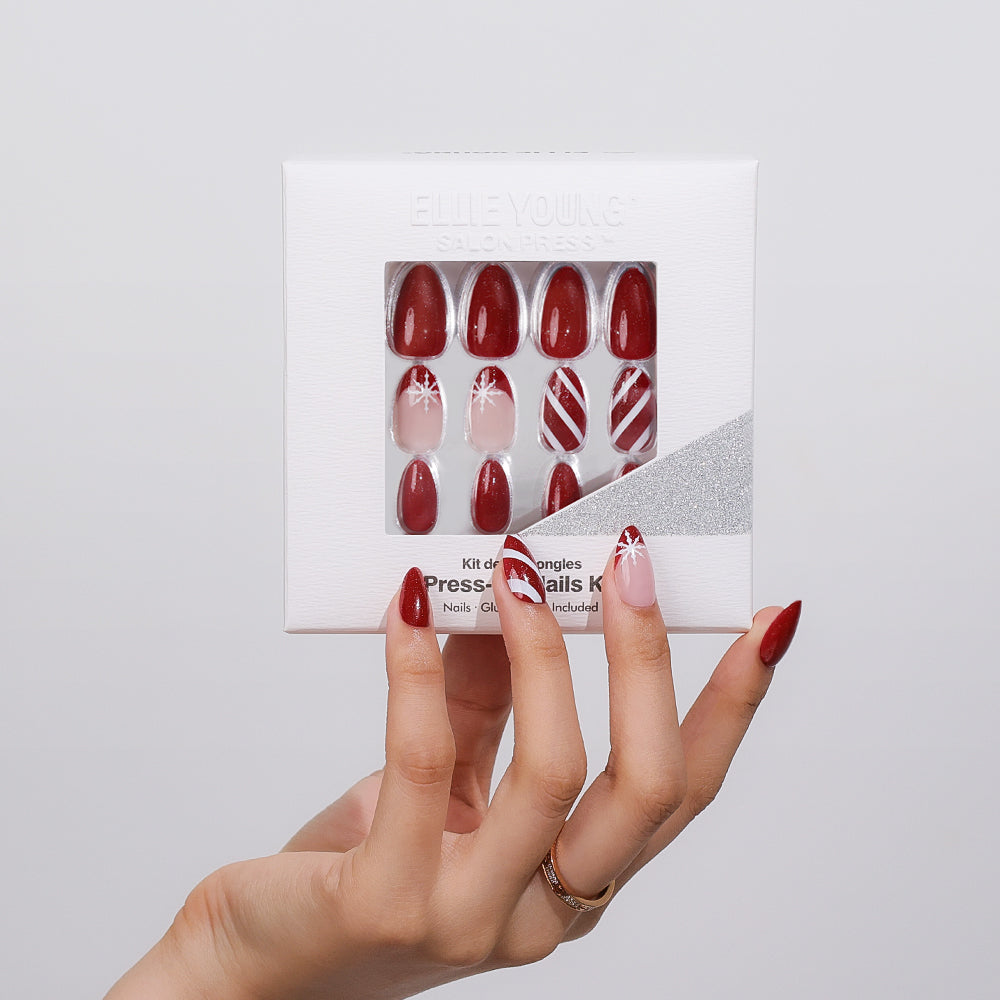 Berry Frost | Medium Amandel | Kerstmis | SALON PRESS™