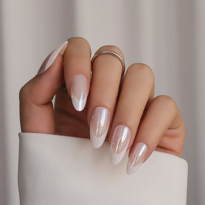 Donut Glaze French Tip | Medium Almond