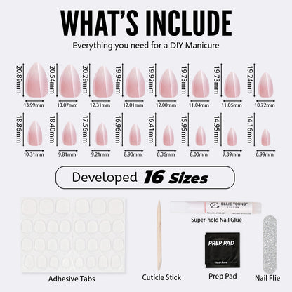 Pink Glaze | Short Almond