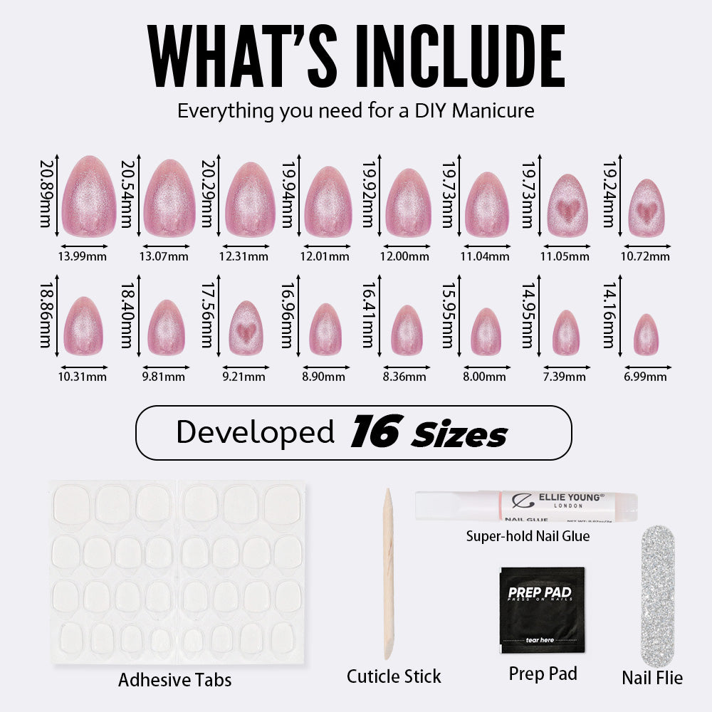 Shimmer Love | Short Almond