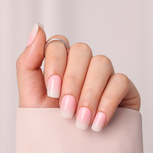 Baby Pink Ombre | Short Square