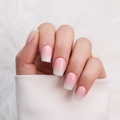 Baby Pink Ombre | Short Square
