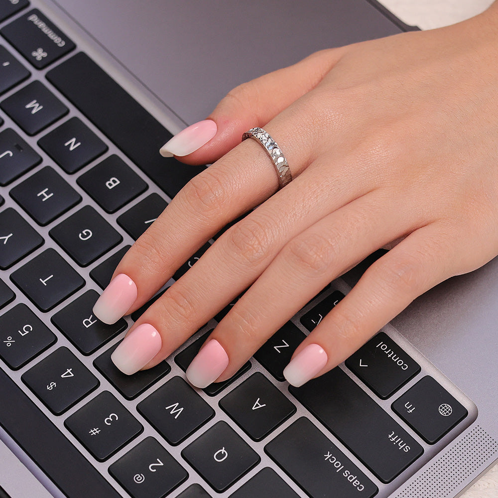 Baby Pink Ombre | Short Square