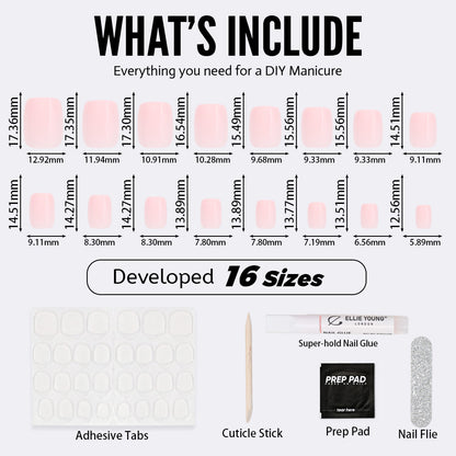 Nude Pink | Short Square | SALON PRESS™