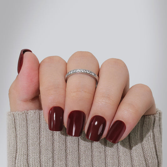 Rich Burgundy | Short Square | SALON PRESS™