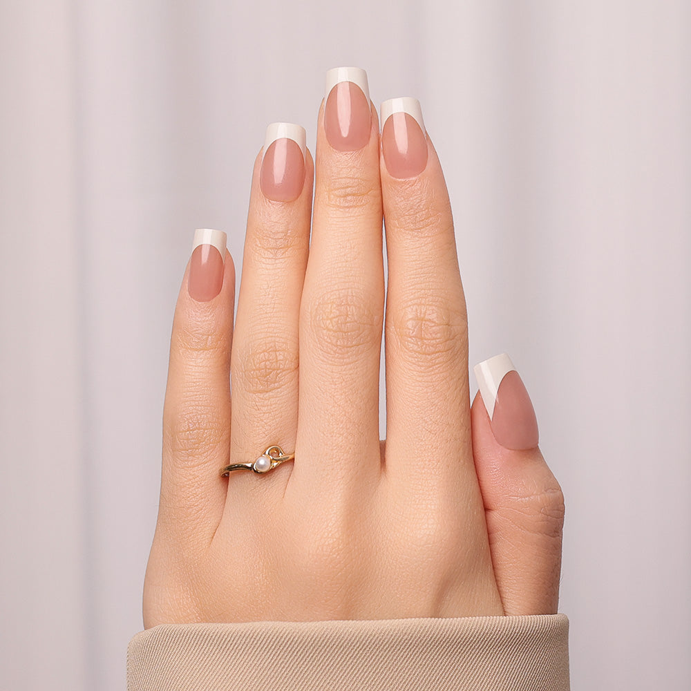 Neutral French | Medium Squoval