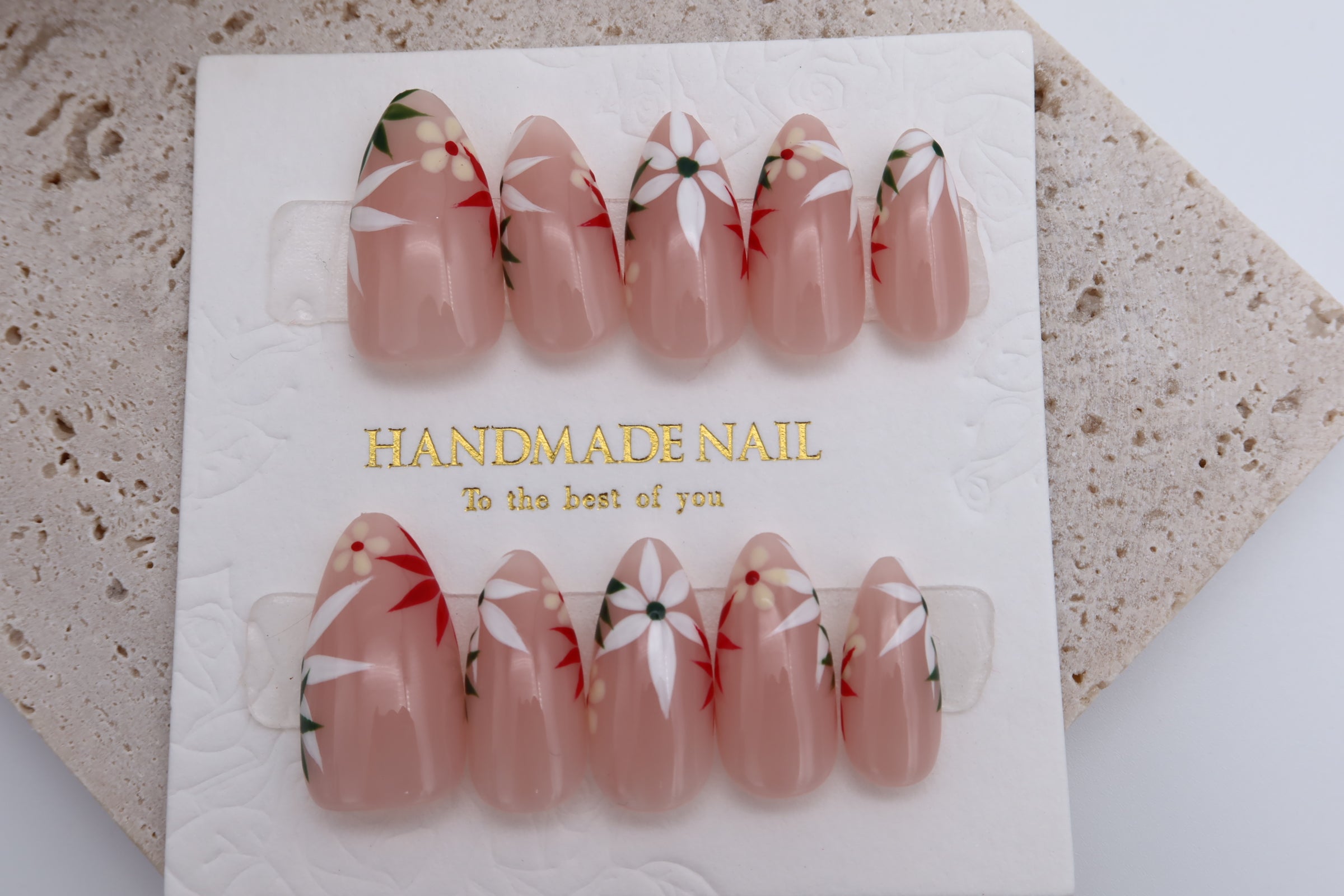 Floral Nail | Handmade Press On Nail