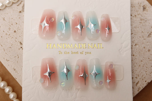 Ice Cream Stars | Medium Coffin | Handmade