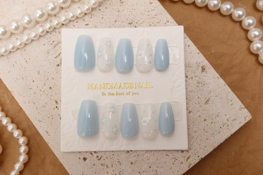 White Flower | Medium Coffin | Handmade