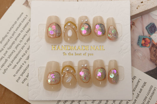 Mermaid | Short Coffin | Handmade