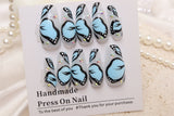 Blue Butterfly | Handmade Press on Nail