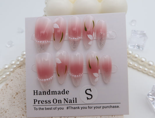 Ombre Flower | Almond | Handmade