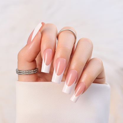 Nude French Tip | Long Square