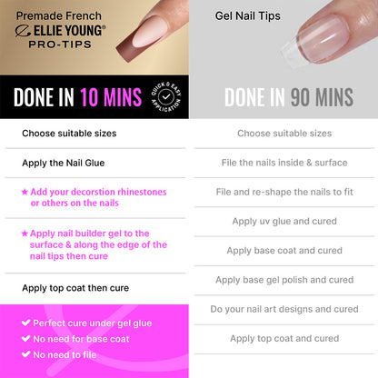 Neutral & Nude Tips | Long Square | ProTips