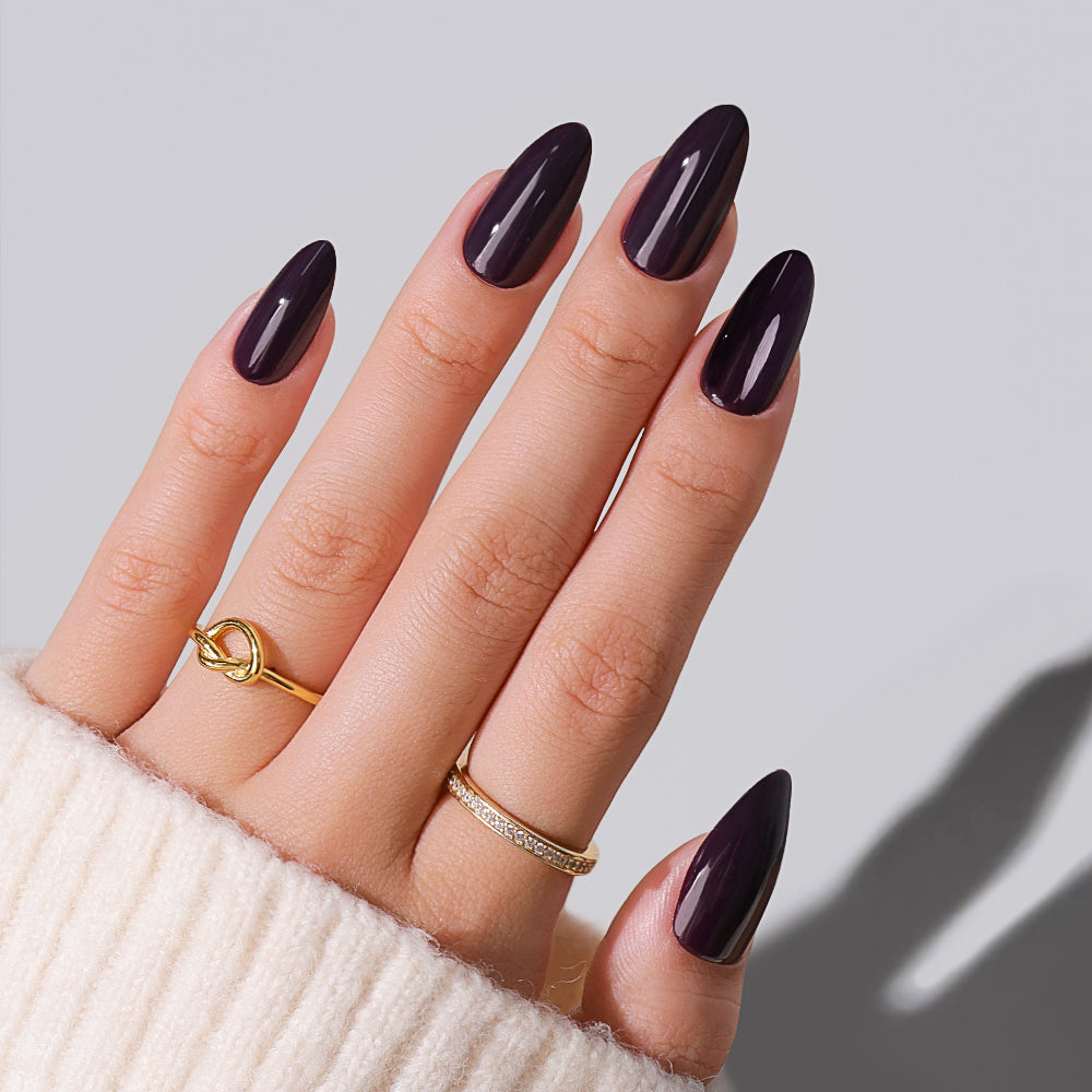 Aubergine Noir | Medium Almond | EASY PRESS™