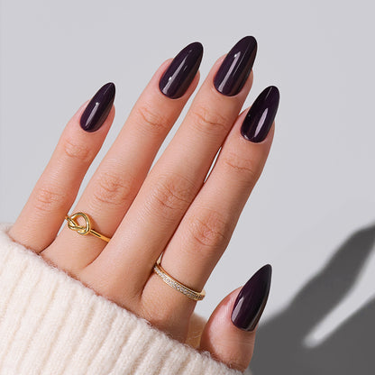 Aubergine Noir | Medium Almond | EASY PRESS™