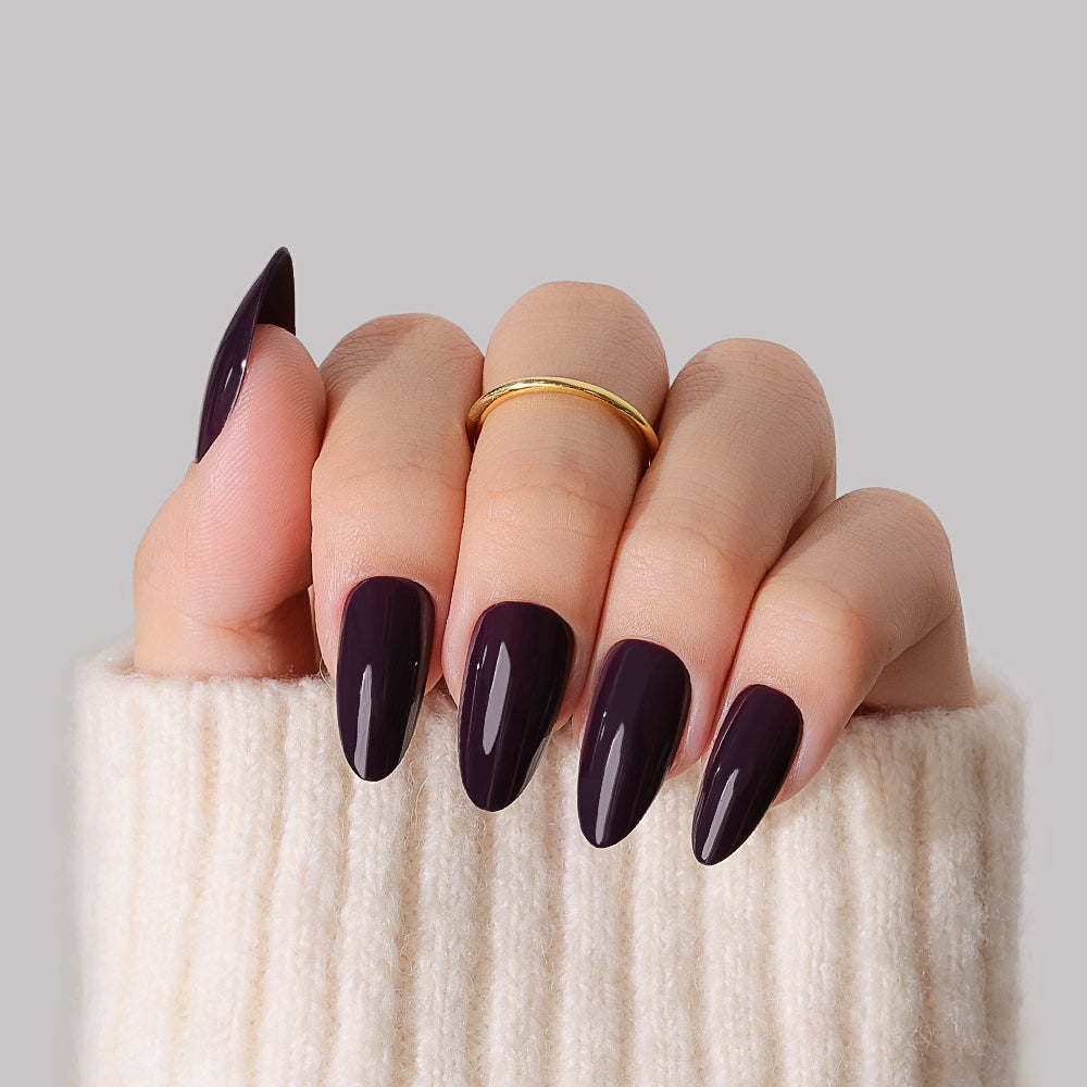 Aubergine Noir | Medium Almond | EASY PRESS™