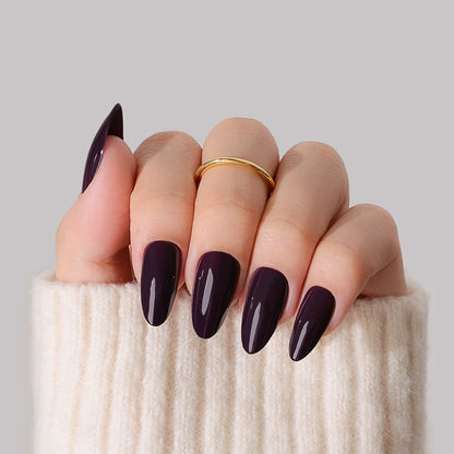 Aubergine Noir | Medium Almond | EASY PRESS™