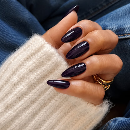 Aubergine Noir | Medium Almond | EASY PRESS™