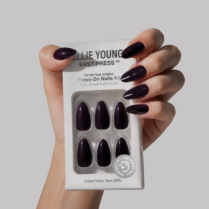 Aubergine Noir | Medium Almond | EASY PRESS™