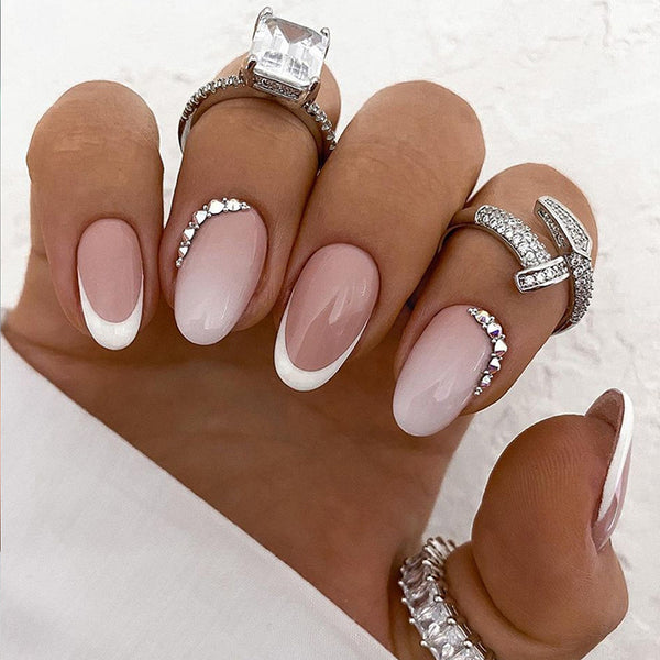 Ombre French Tip | Short Oval