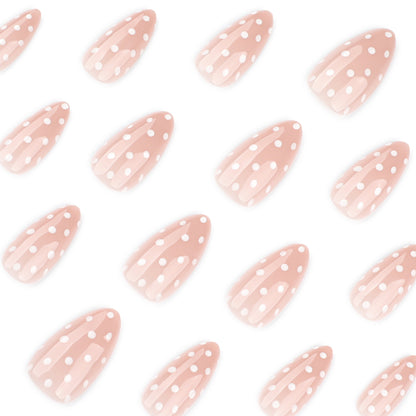 Nude Polka Dots | Medium Almond