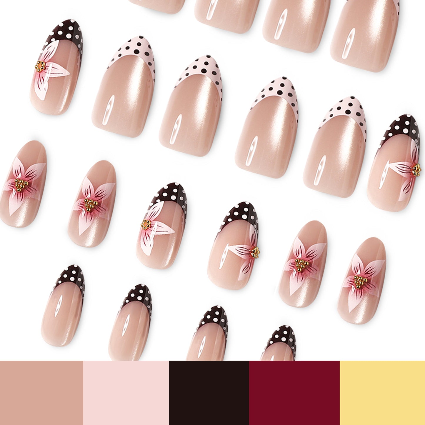 Polka Garden | Medium Almond | EASY PRESS™