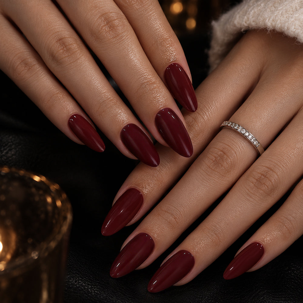 Cherry Red | Medium Almond | EASY PRESS™