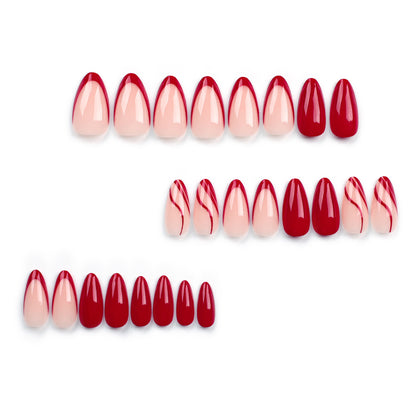 Red Swirls | Medium Almond