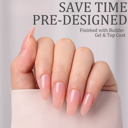 Solid Nude Nail Kit | Medium Almond | ProTips