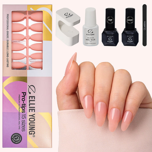 Solid Nude Nail Kit | Medium Almond | ProTips