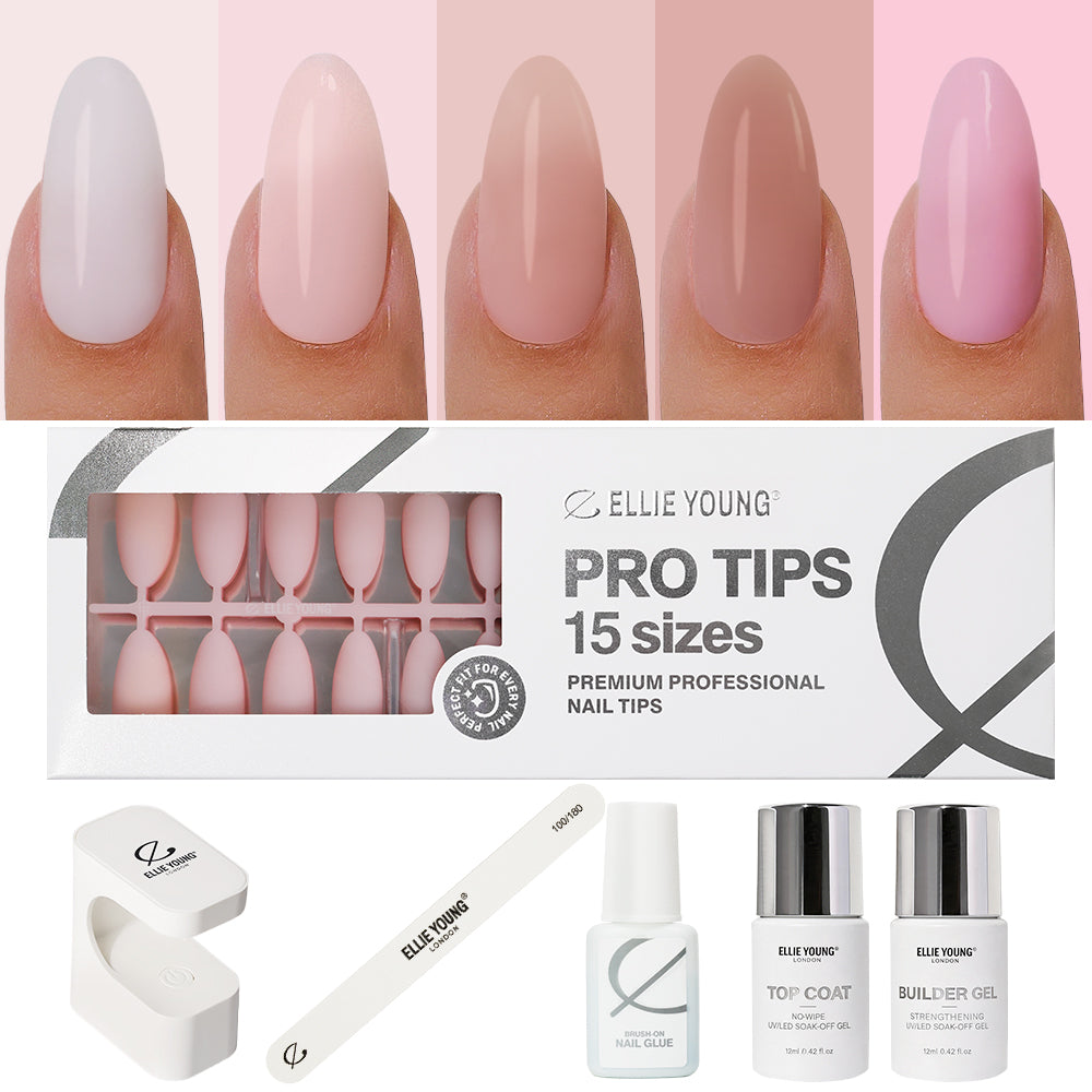 Solid Mix Nail Kit | Medium Almond | ProTips