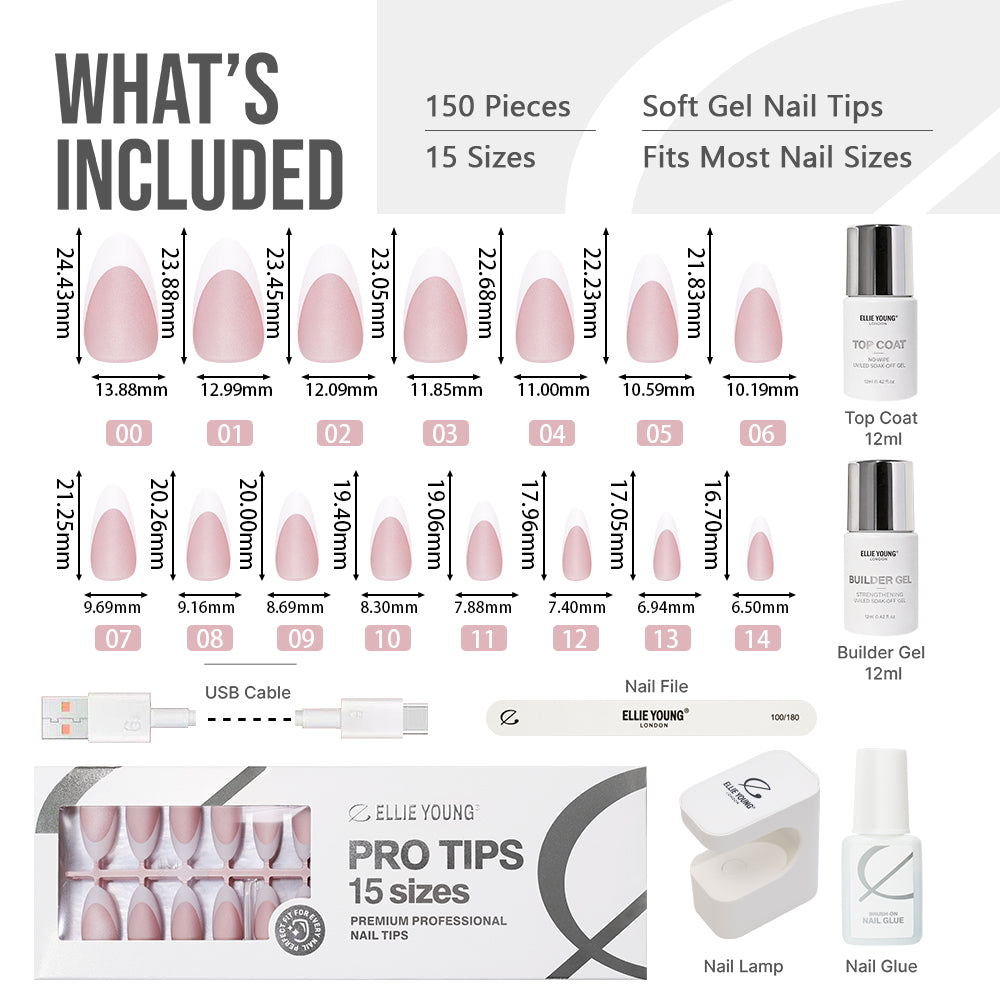 Nude Cat Eye | French Tip | Medium Almond | ProTips